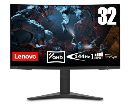 Monitor LED 27" (26,5"-28,4") Lenovo 32" G32qc-10 Curved WQHD 144Hz 1ms
